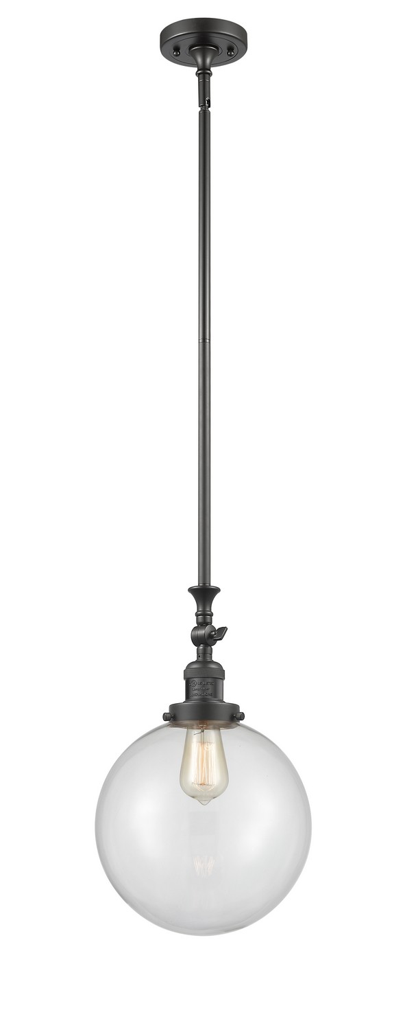 LED Mini Pendant by Innovations - Franklin Restoration Collection, Oil Rubbed Bronze Finish - 206-OB-G202-10-LED