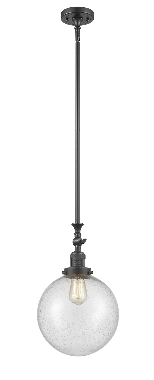 One Light Mini Pendant by Innovations - Franklin Restoration Collection, Oil Rubbed Bronze Finish - 206-OB-G204-10