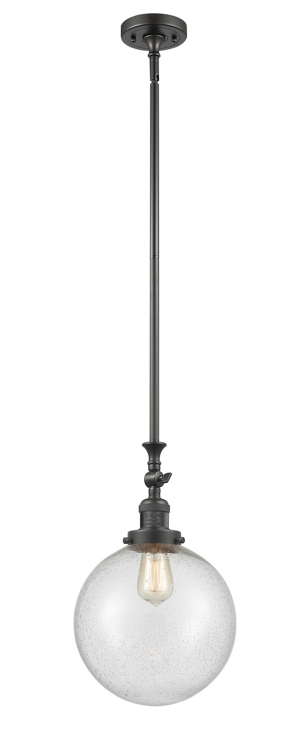 LED Mini Pendant by Innovations - Franklin Restoration Collection, Oil Rubbed Bronze Finish - 206-OB-G204-10-LED