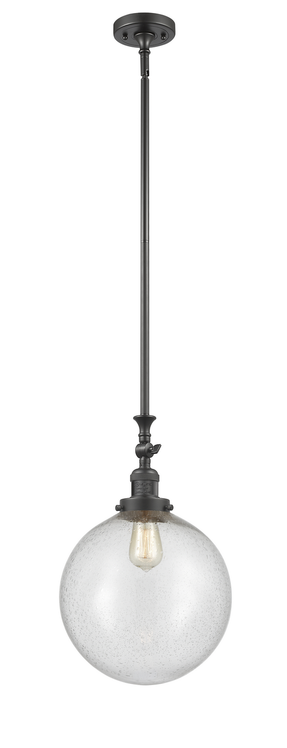 One Light Mini Pendant by Innovations - Franklin Restoration Collection, Oil Rubbed Bronze Finish - 206-OB-G204-12