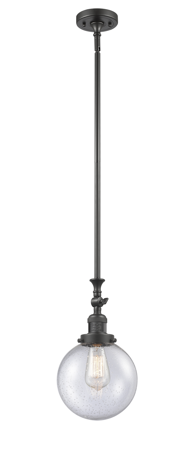 One Light Mini Pendant by Innovations - Franklin Restoration Collection, Oil Rubbed Bronze Finish - 206-OB-G204-8