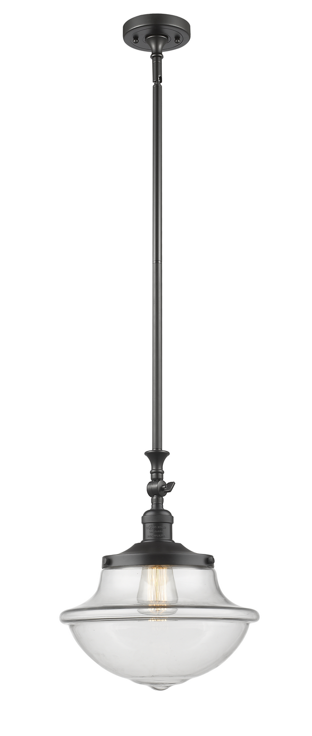 One Light Mini Pendant by Innovations - Franklin Restoration Collection, Oil Rubbed Bronze Finish - 206-OB-G542
