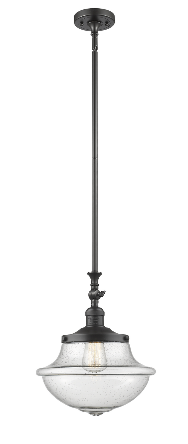 One Light Mini Pendant by Innovations - Franklin Restoration Collection, Oil Rubbed Bronze Finish - 206-OB-G544