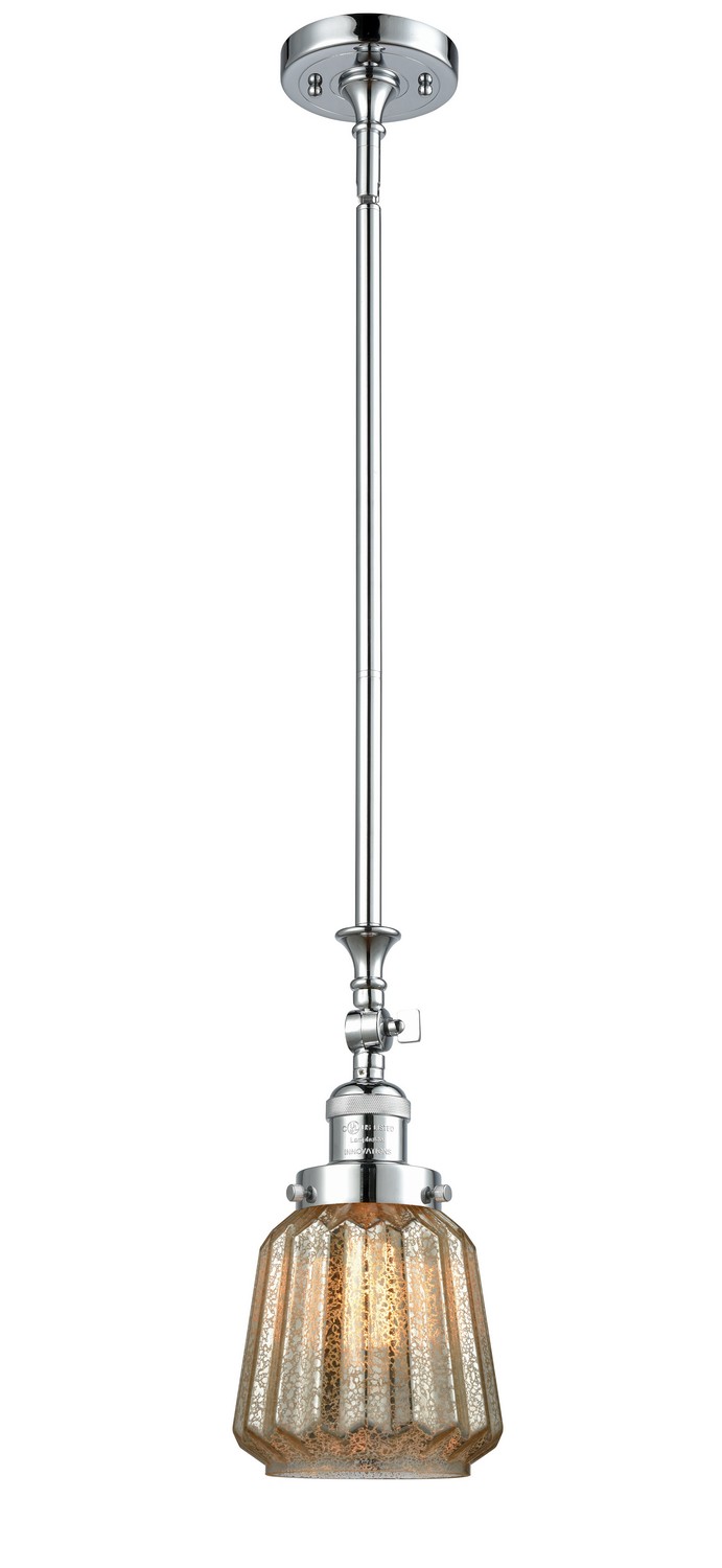LED Mini Pendant by Innovations - Franklin Restoration Collection, Polished Chrome Finish - 206-PC-G146-LED