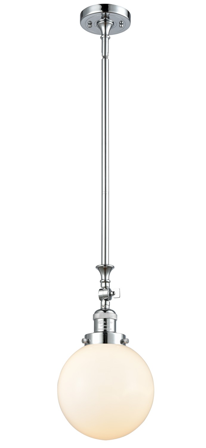 LED Mini Pendant by Innovations - Franklin Restoration Collection, Polished Chrome Finish - 206-PC-G201-8-LED