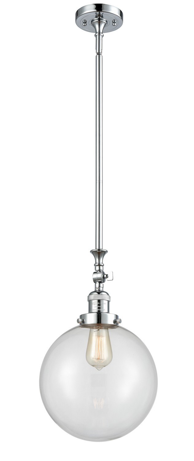 LED Mini Pendant by Innovations - Franklin Restoration Collection, Polished Chrome Finish - 206-PC-G202-10-LED