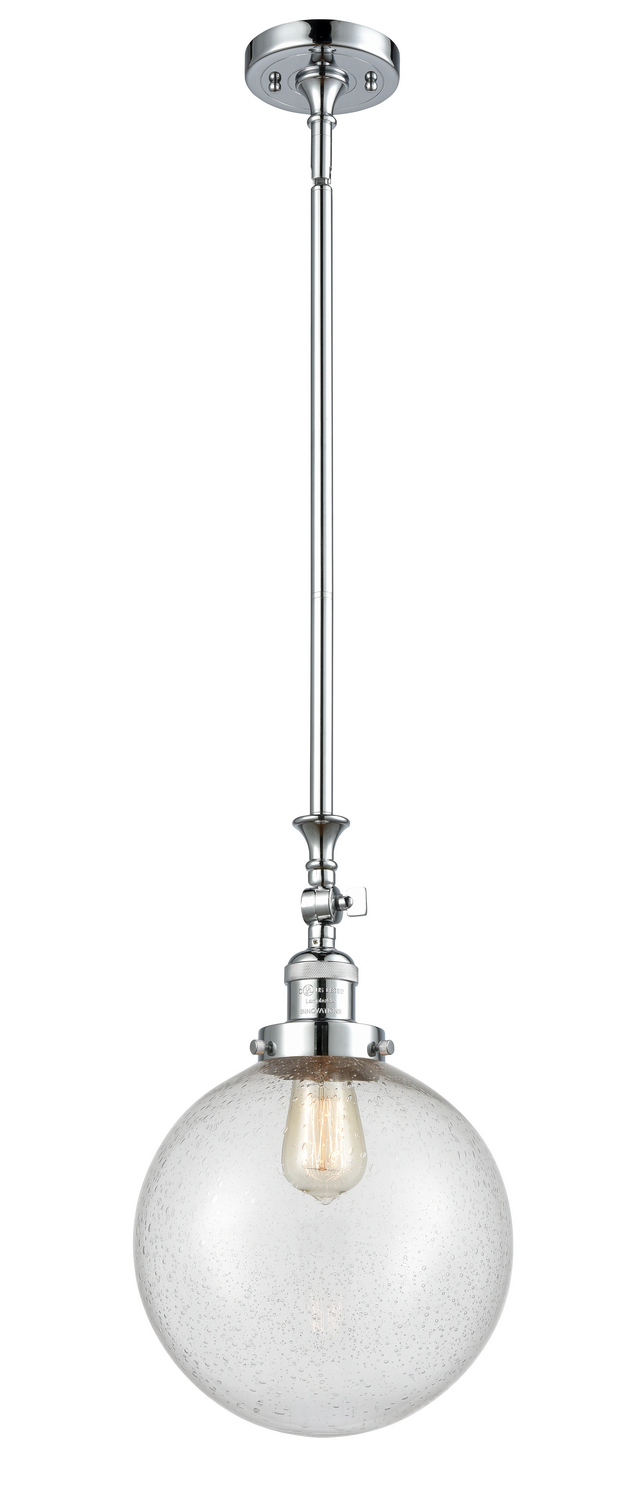 One Light Mini Pendant by Innovations - Franklin Restoration Collection, Polished Chrome Finish - 206-PC-G204-10