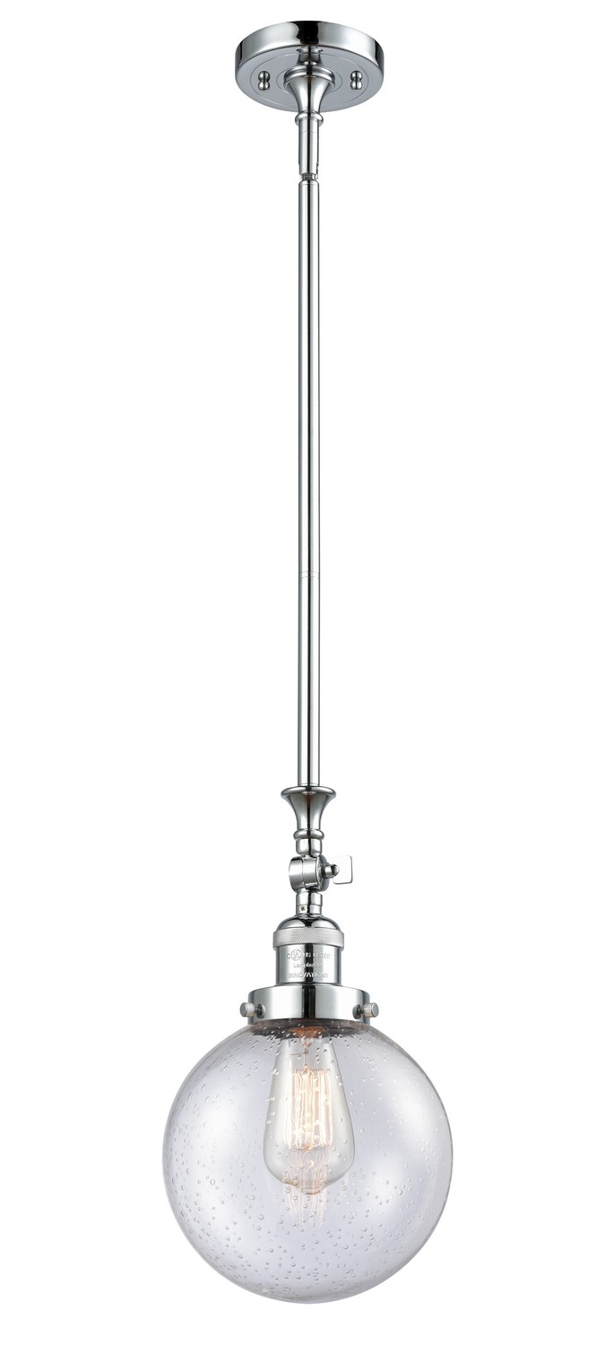 LED Mini Pendant by Innovations - Franklin Restoration Collection, Polished Chrome Finish - 206-PC-G204-8-LED