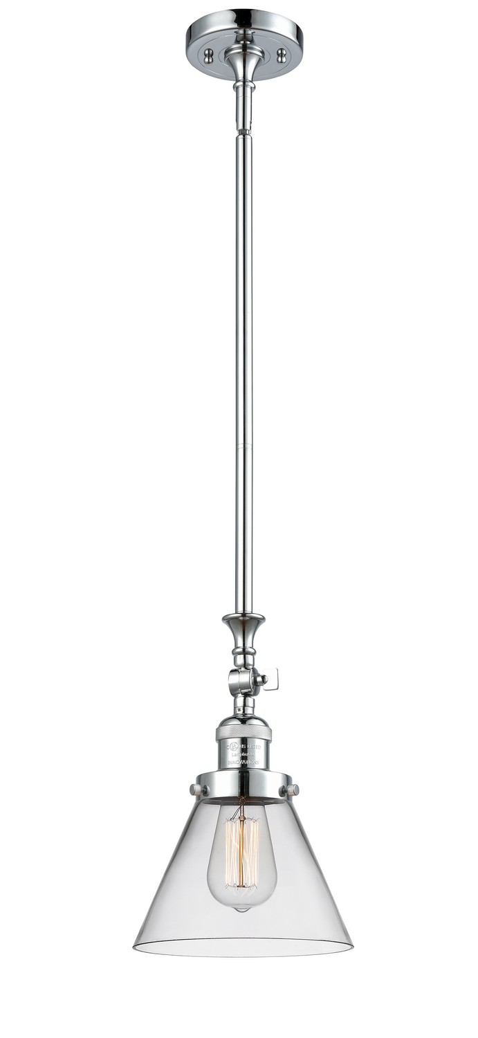 One Light Mini Pendant by Innovations - Franklin Restoration Collection, Polished Chrome Finish - 206-PC-G42