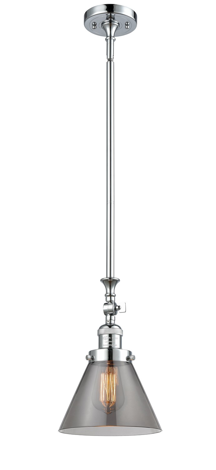 LED Mini Pendant by Innovations - Franklin Restoration Collection, Polished Chrome Finish - 206-PC-G43-LED