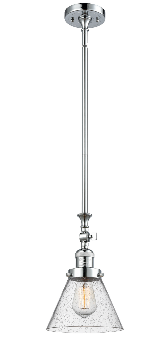 One Light Mini Pendant by Innovations - Franklin Restoration Collection, Polished Chrome Finish - 206-PC-G44