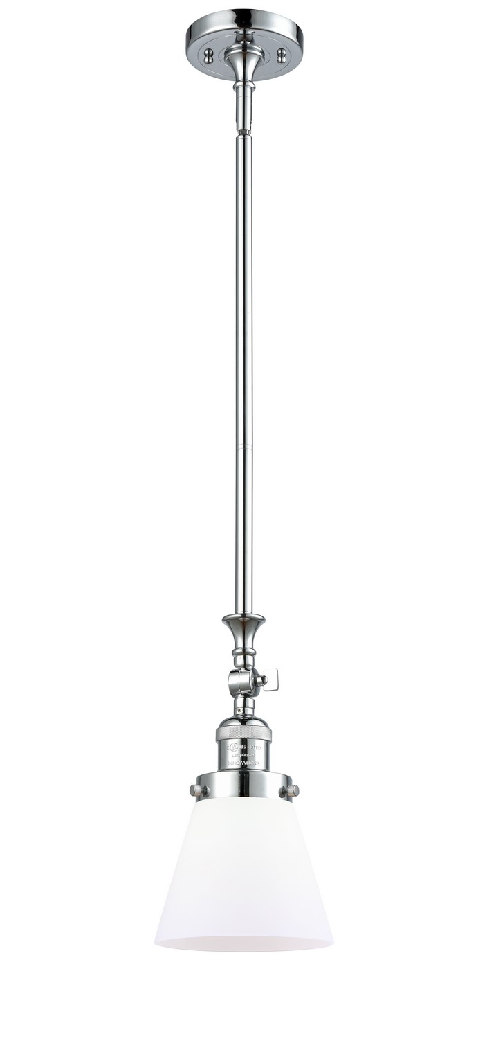 LED Mini Pendant by Innovations - Franklin Restoration Collection, Polished Chrome Finish - 206-PC-G61-LED