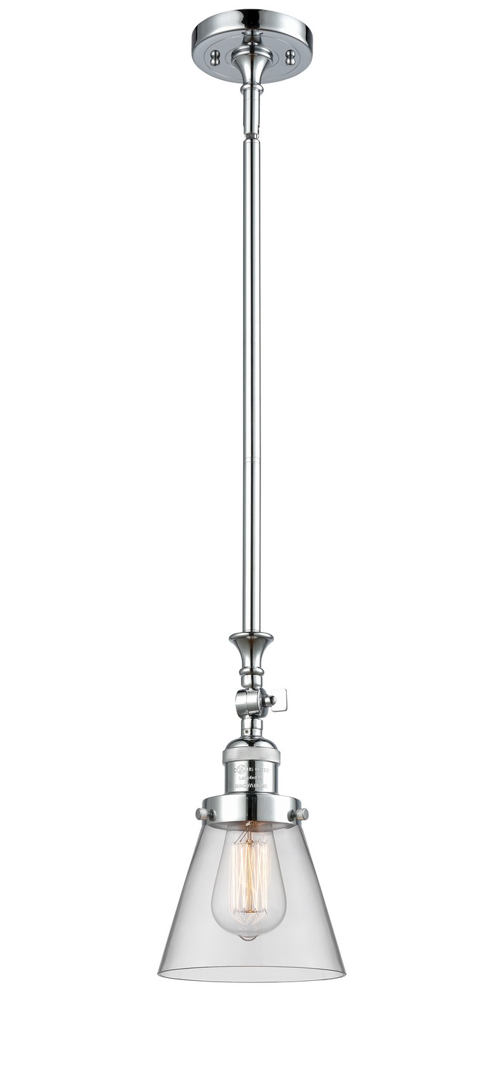 LED Mini Pendant by Innovations - Franklin Restoration Collection, Polished Chrome Finish - 206-PC-G62-LED