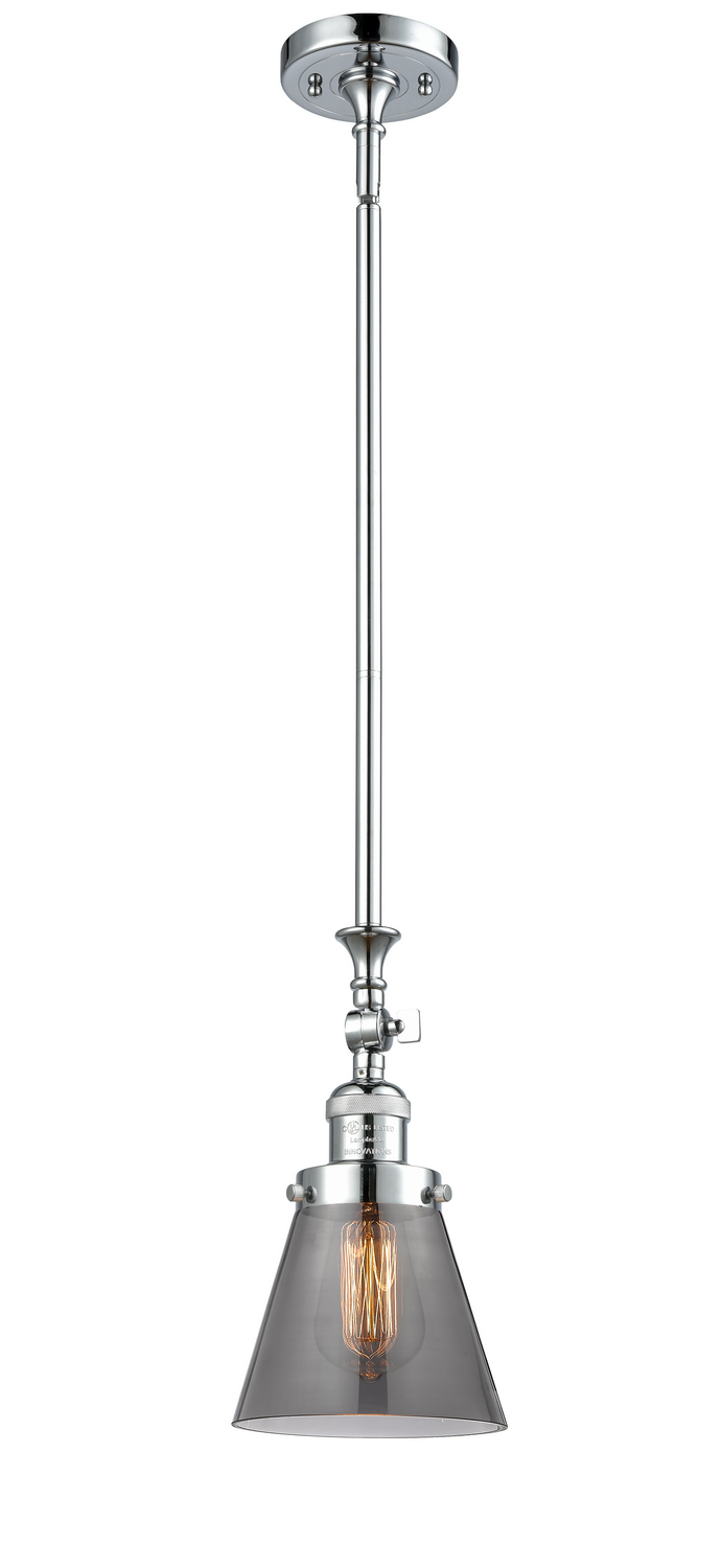 One Light Mini Pendant by Innovations - Franklin Restoration Collection, Polished Chrome Finish - 206-PC-G63