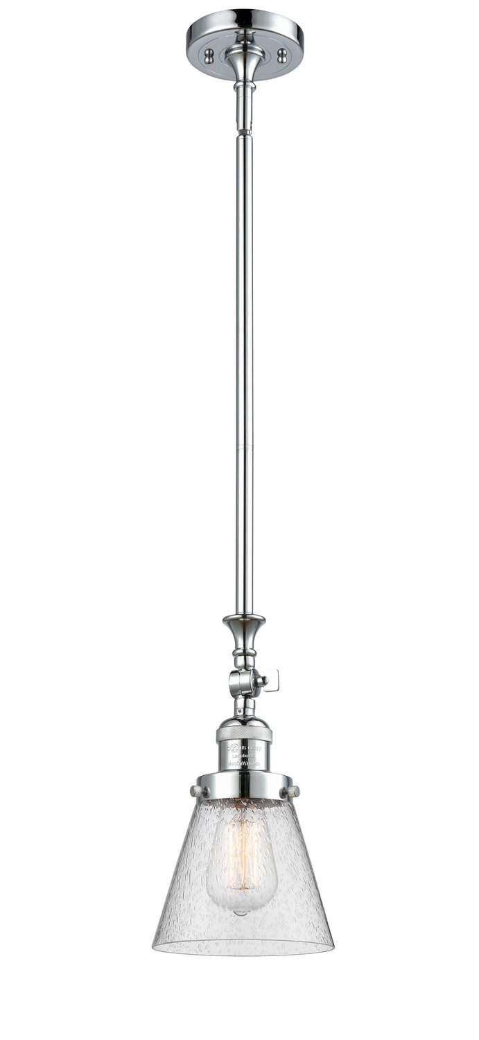 LED Mini Pendant by Innovations - Franklin Restoration Collection, Polished Chrome Finish - 206-PC-G64-LED