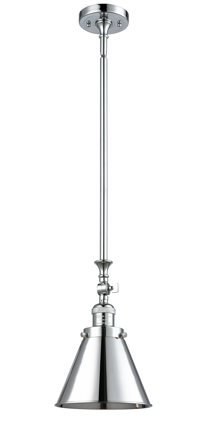 One Light Mini Pendant by Innovations - Franklin Restoration Collection, Polished Chrome Finish - 206-PC-M13-PC