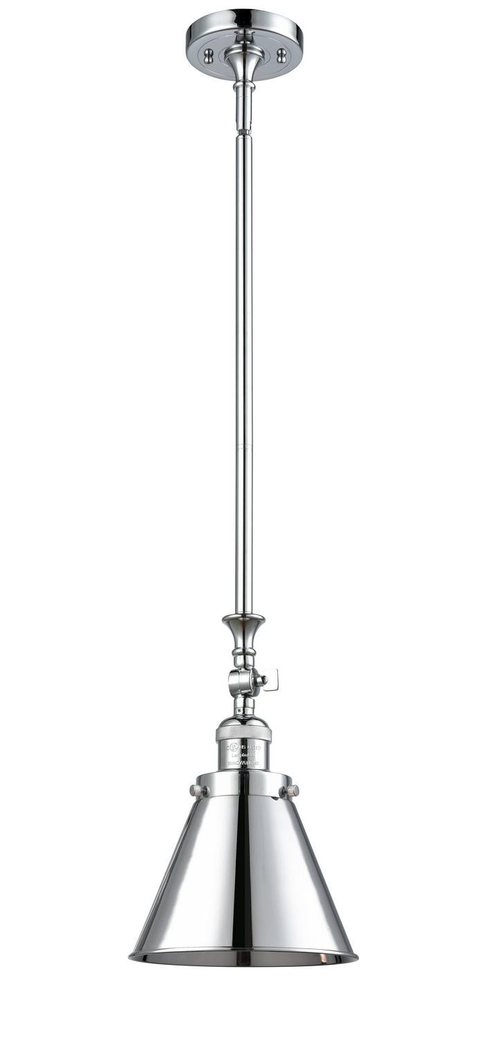 LED Mini Pendant by Innovations - Franklin Restoration Collection, Polished Chrome Finish - 206-PC-M13-PC-LED