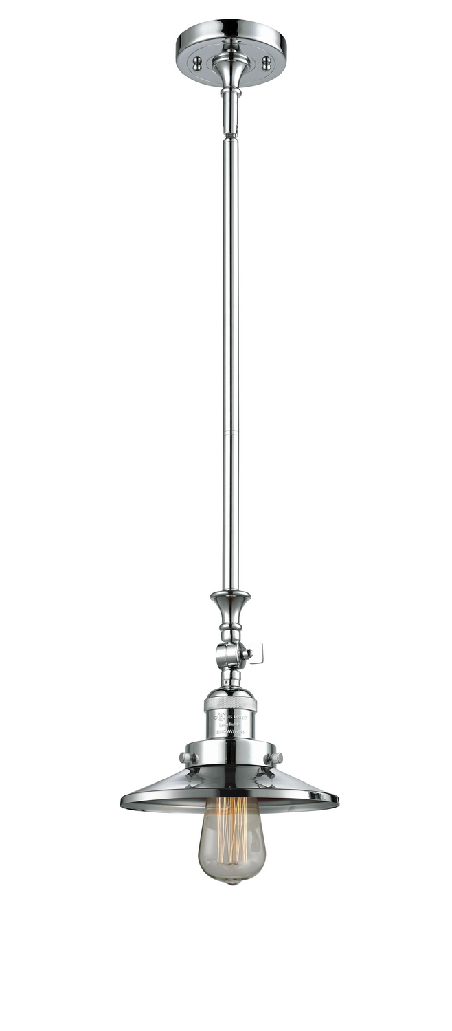 LED Mini Pendant by Innovations - Franklin Restoration Collection, Polished Chrome Finish - 206-PC-M7-LED