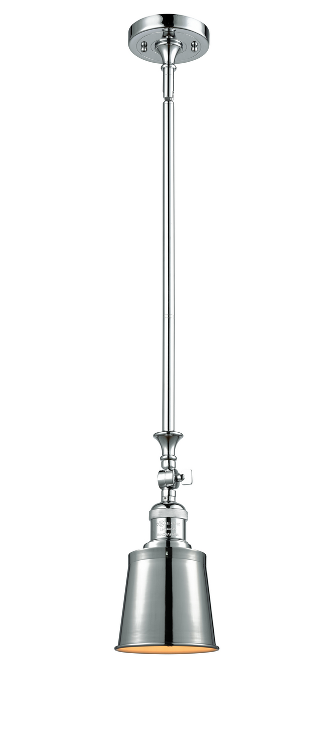 One Light Mini Pendant by Innovations - Franklin Restoration Collection, Polished Chrome Finish - 206-PC-M9-PC