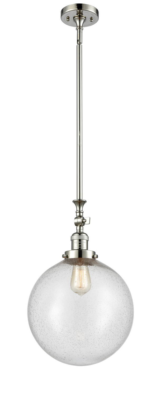 One Light Mini Pendant by Innovations - Franklin Restoration Collection, Polished Nickel Finish - 206-PN-G204-12
