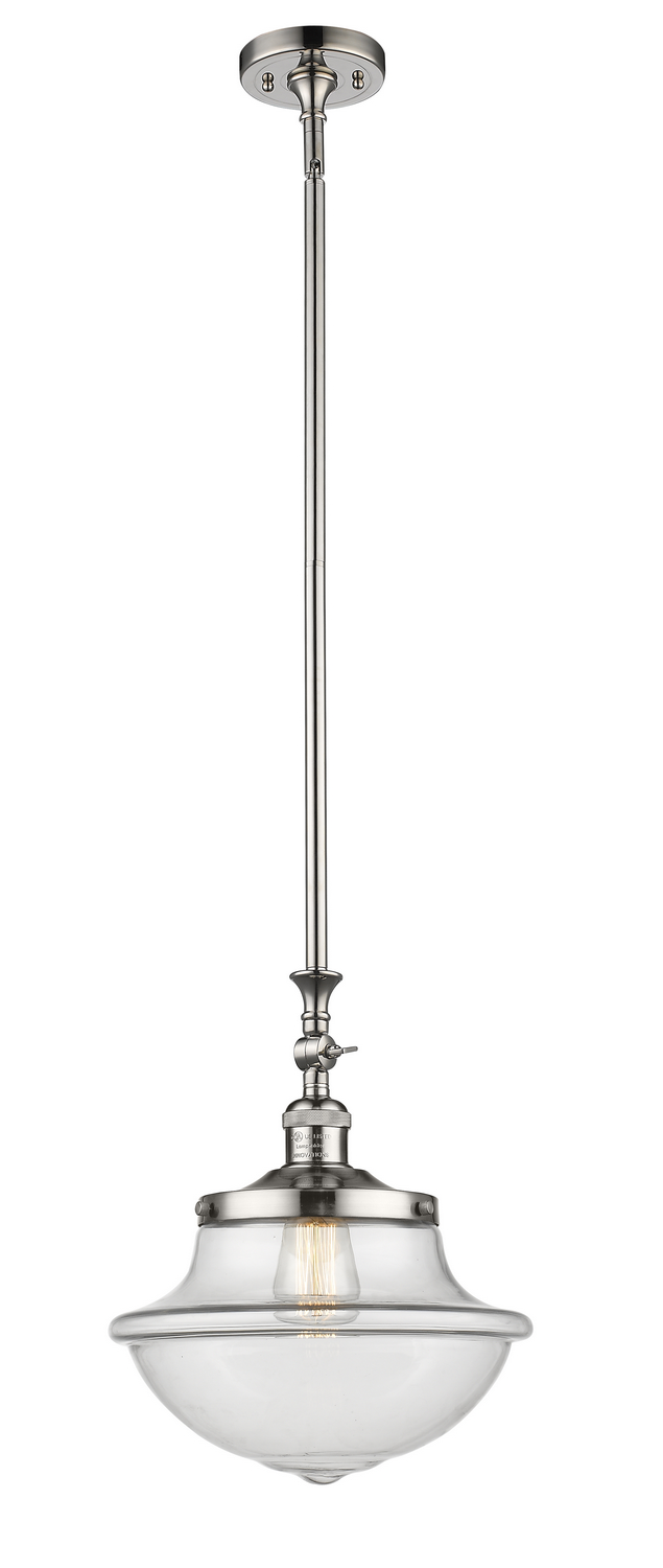 One Light Mini Pendant by Innovations - Franklin Restoration Collection, Polished Nickel Finish - 206-PN-G542