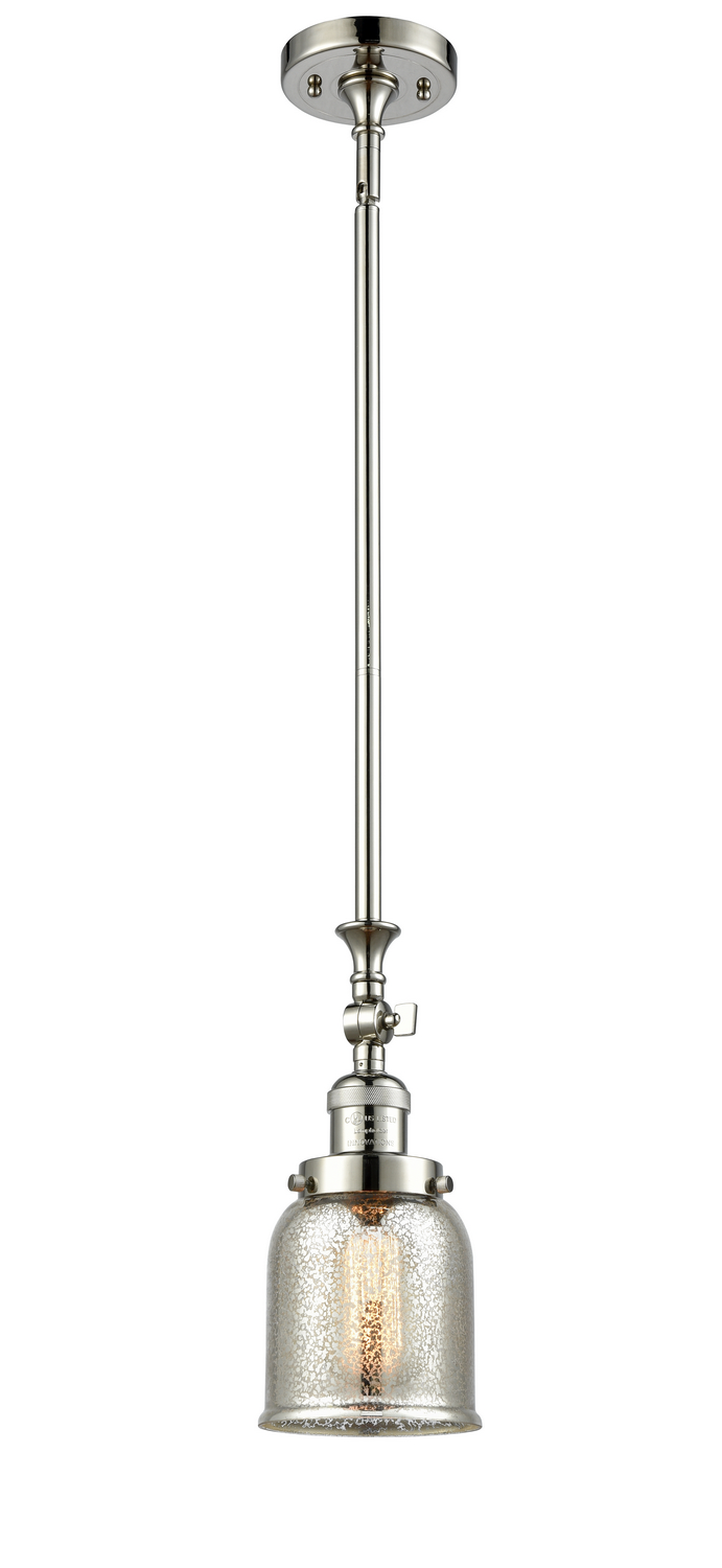 One Light Mini Pendant by Innovations - Franklin Restoration Collection, Polished Nickel Finish - 206-PN-G58