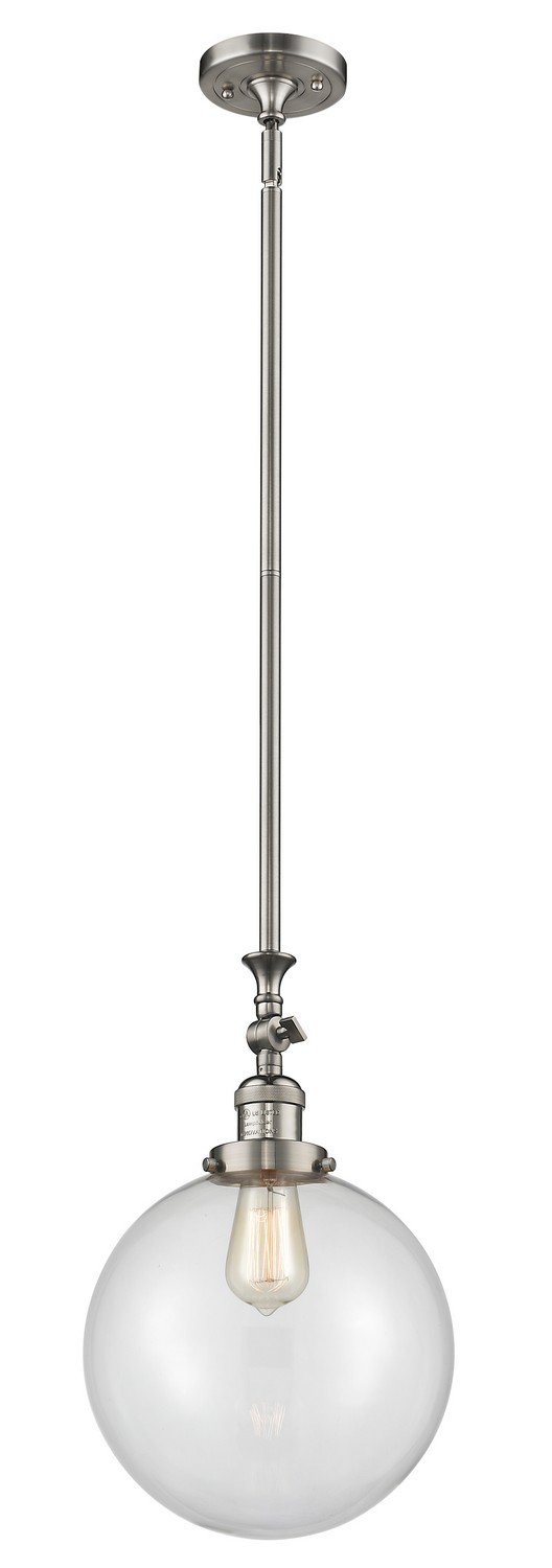 LED Mini Pendant by Innovations - Franklin Restoration Collection, Brushed Satin Nickel Finish - 206-SN-G202-10-LED