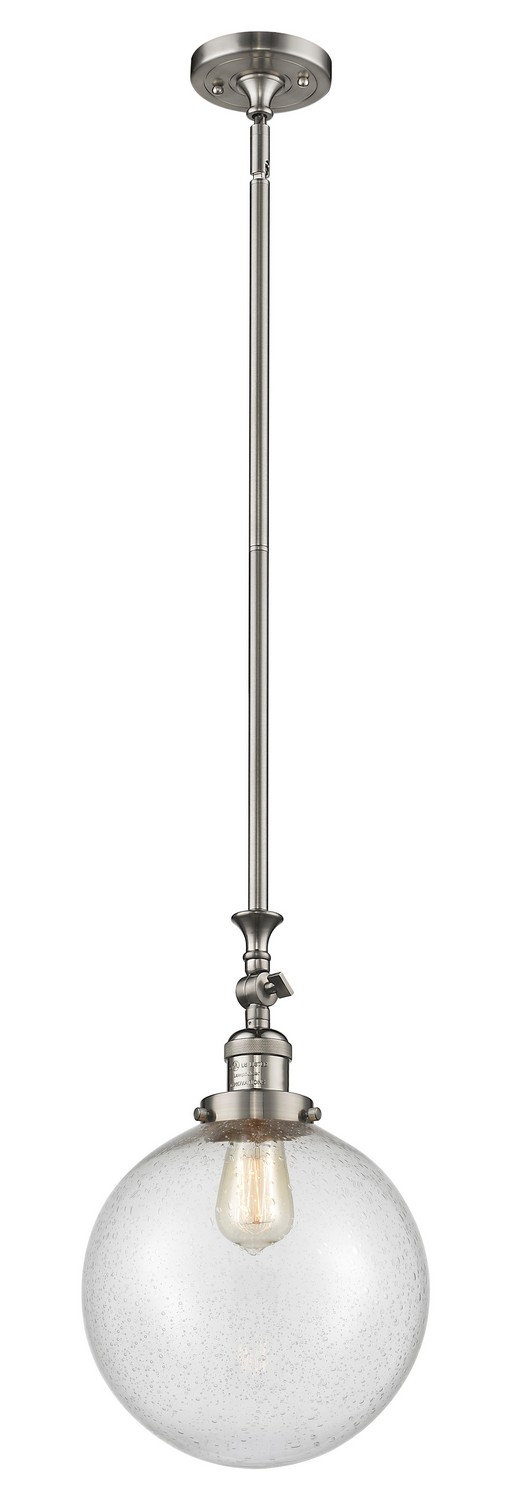 LED Mini Pendant by Innovations - Franklin Restoration Collection, Brushed Satin Nickel Finish - 206-SN-G204-10-LED
