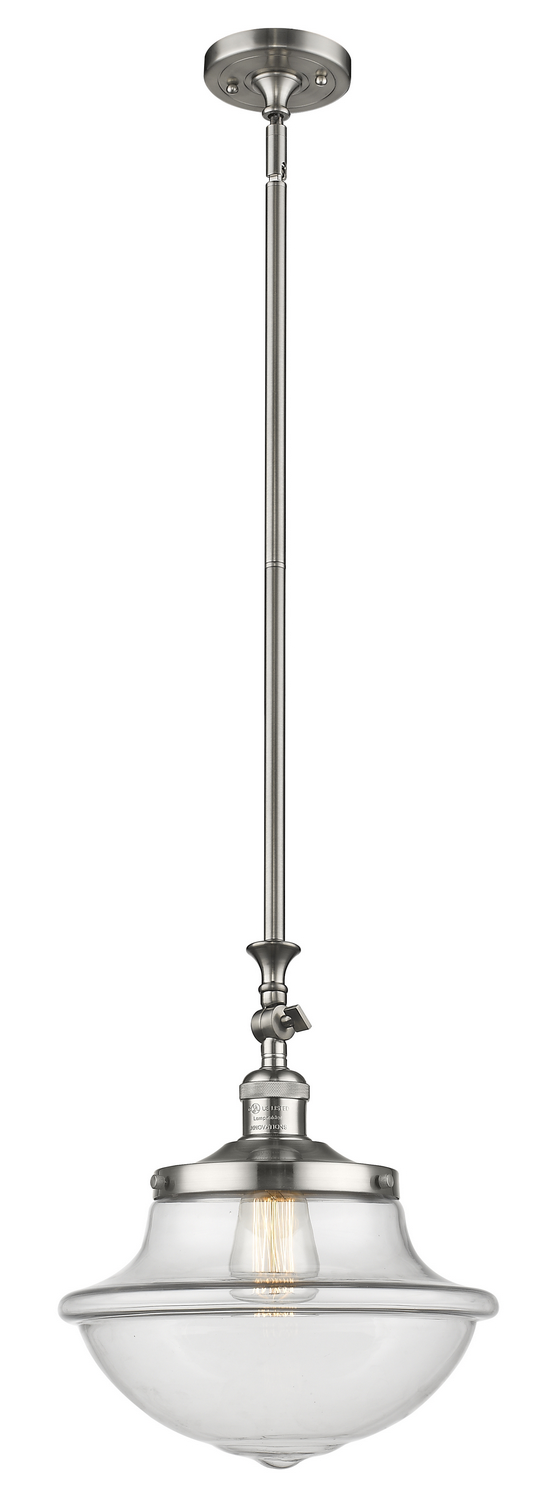 One Light Mini Pendant by Innovations - Franklin Restoration Collection, Brushed Satin Nickel Finish - 206-SN-G542