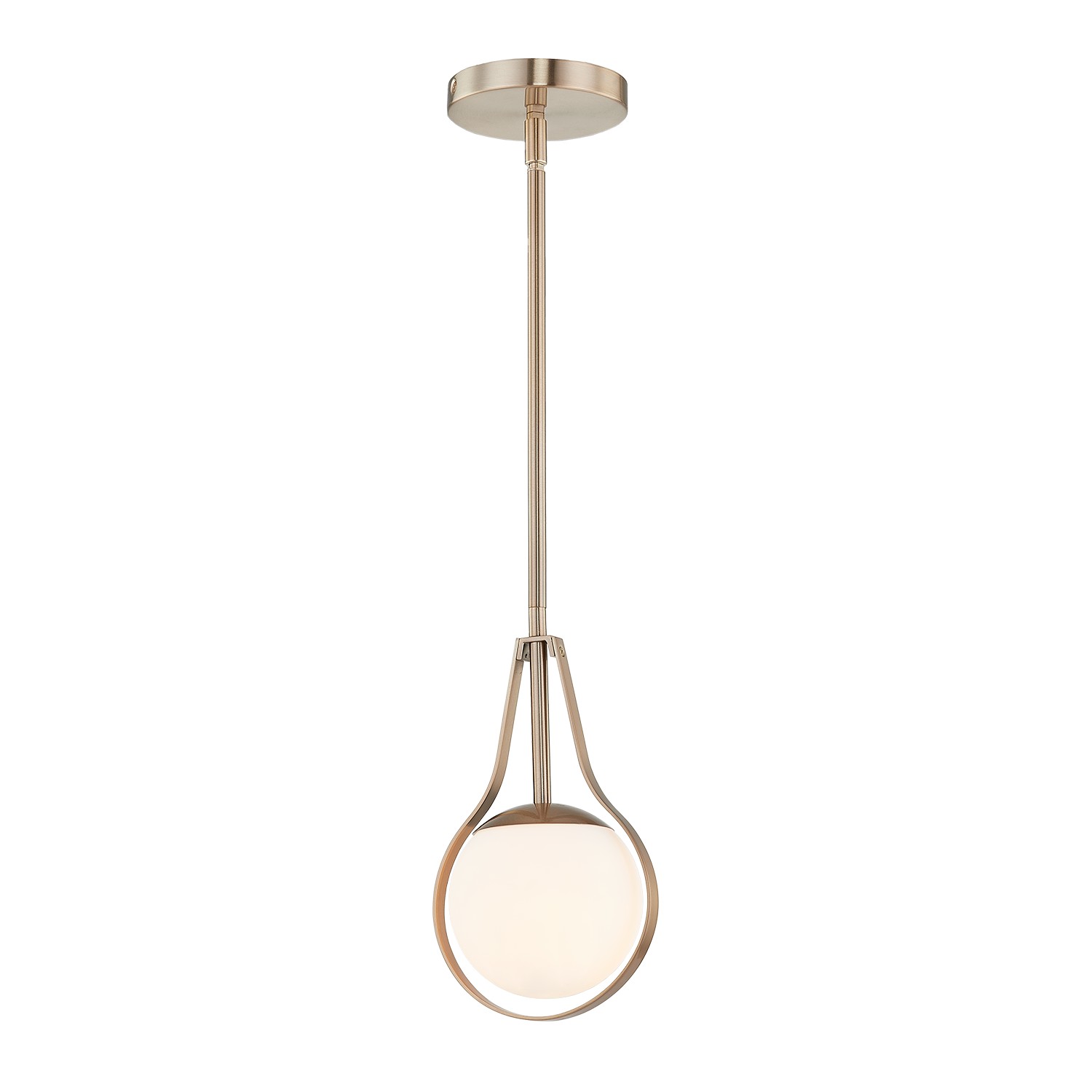 Brushed Brass Pendant from the Fusion Collection