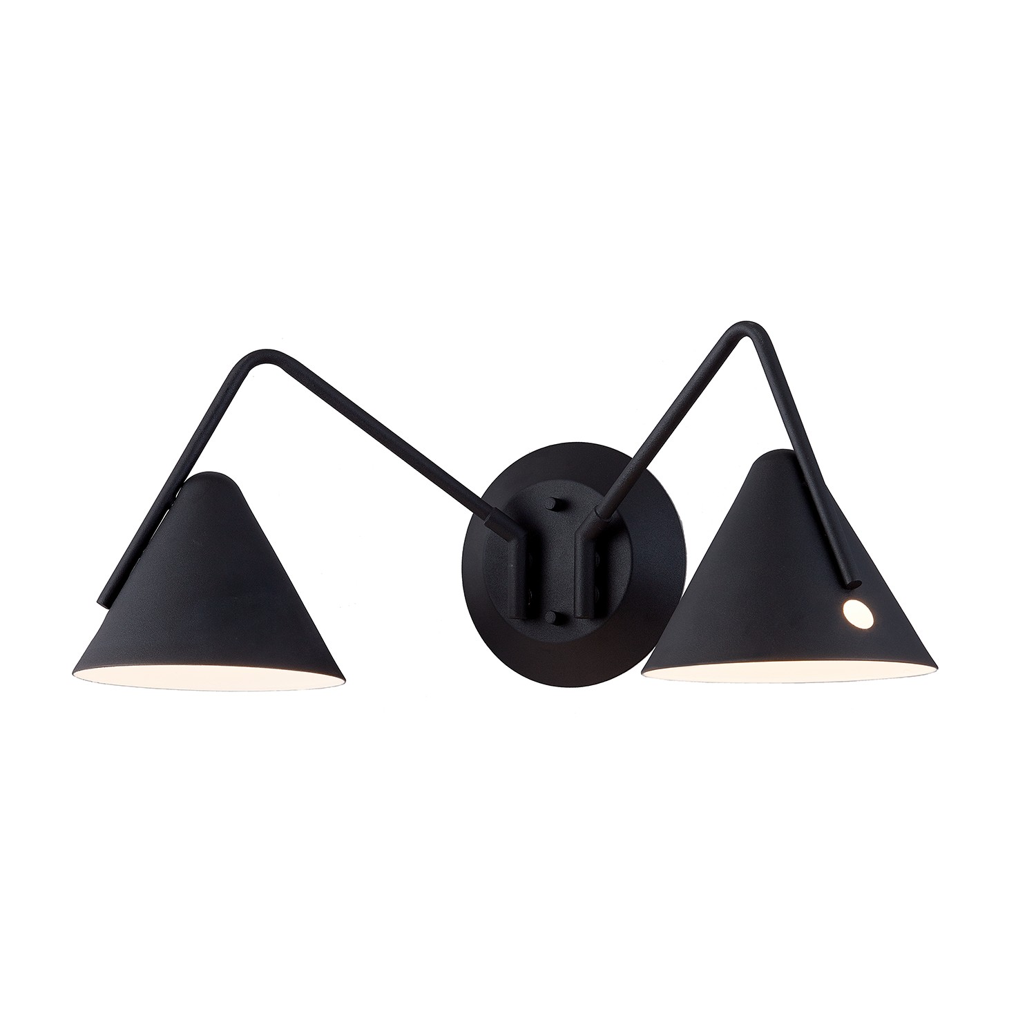 Photos - Chandelier / Lamp ZAG Justice Design Matte Black - Textured LED Wall Sconce from the  Collection NSH-4242-MBTX 