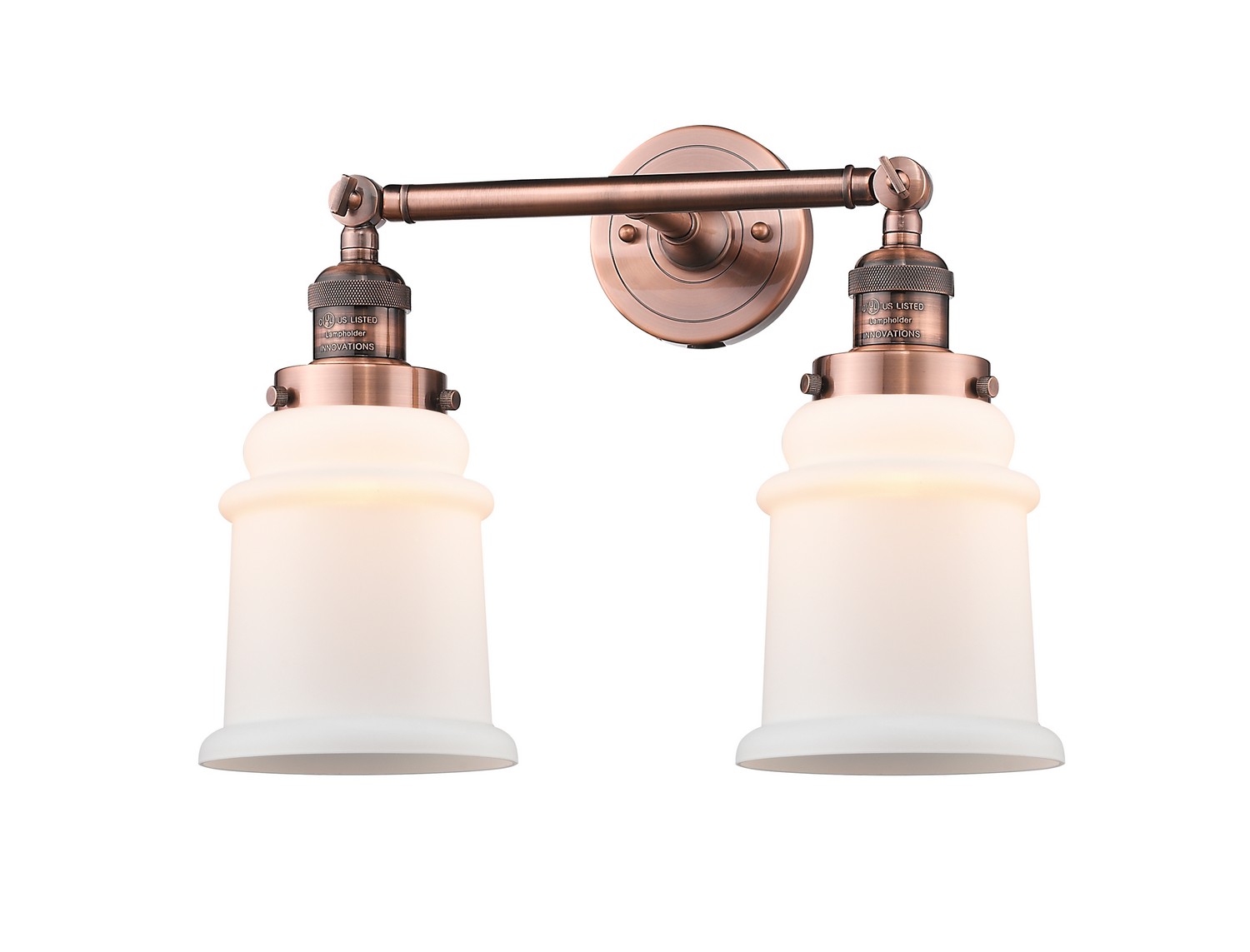 LED Bath Vanity by Innovations - Franklin Restoration Collection, Antique Copper Finish - 208-AC-G181-LED