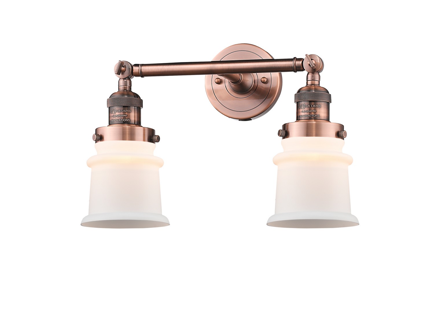 LED Bath Vanity by Innovations - Franklin Restoration Collection, Antique Copper Finish - 208-AC-G181S-LED