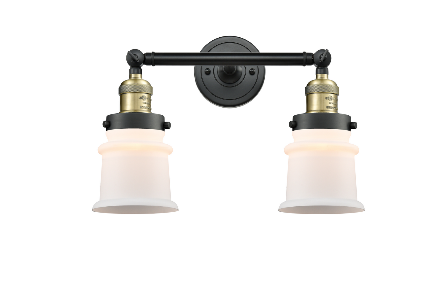 Two Light Bath Vanity by Innovations - Franklin Restoration Collection, Black Antique Brass Finish - 208-BAB-G181S