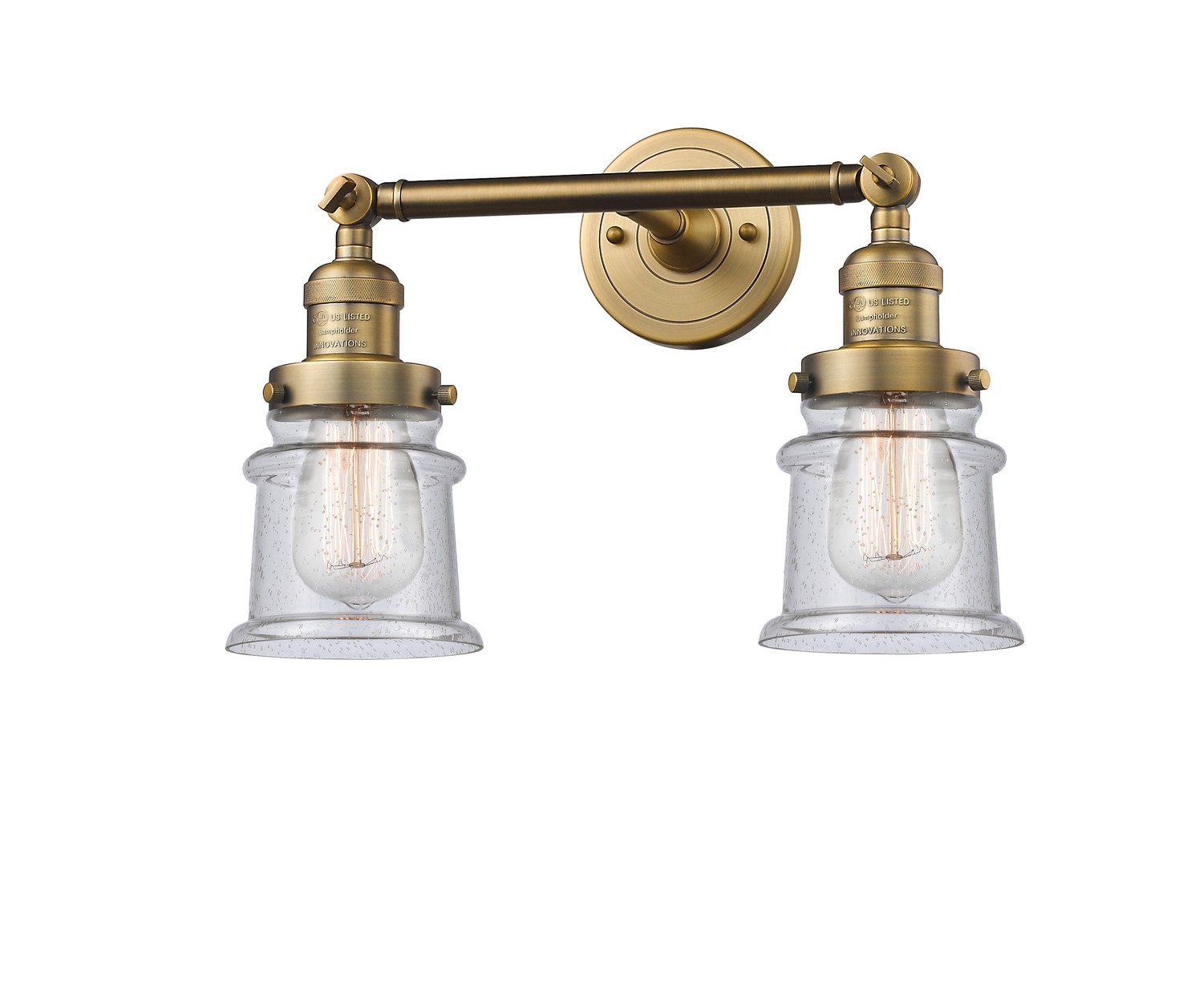 LED Bath Vanity by Innovations - Franklin Restoration Collection, Brushed Brass Finish - 208-BB-G184S-LED