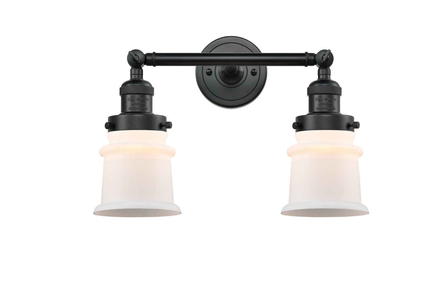LED Bath Vanity by Innovations - Franklin Restoration Collection, Matte Black Finish - 208-BK-G181S-LED