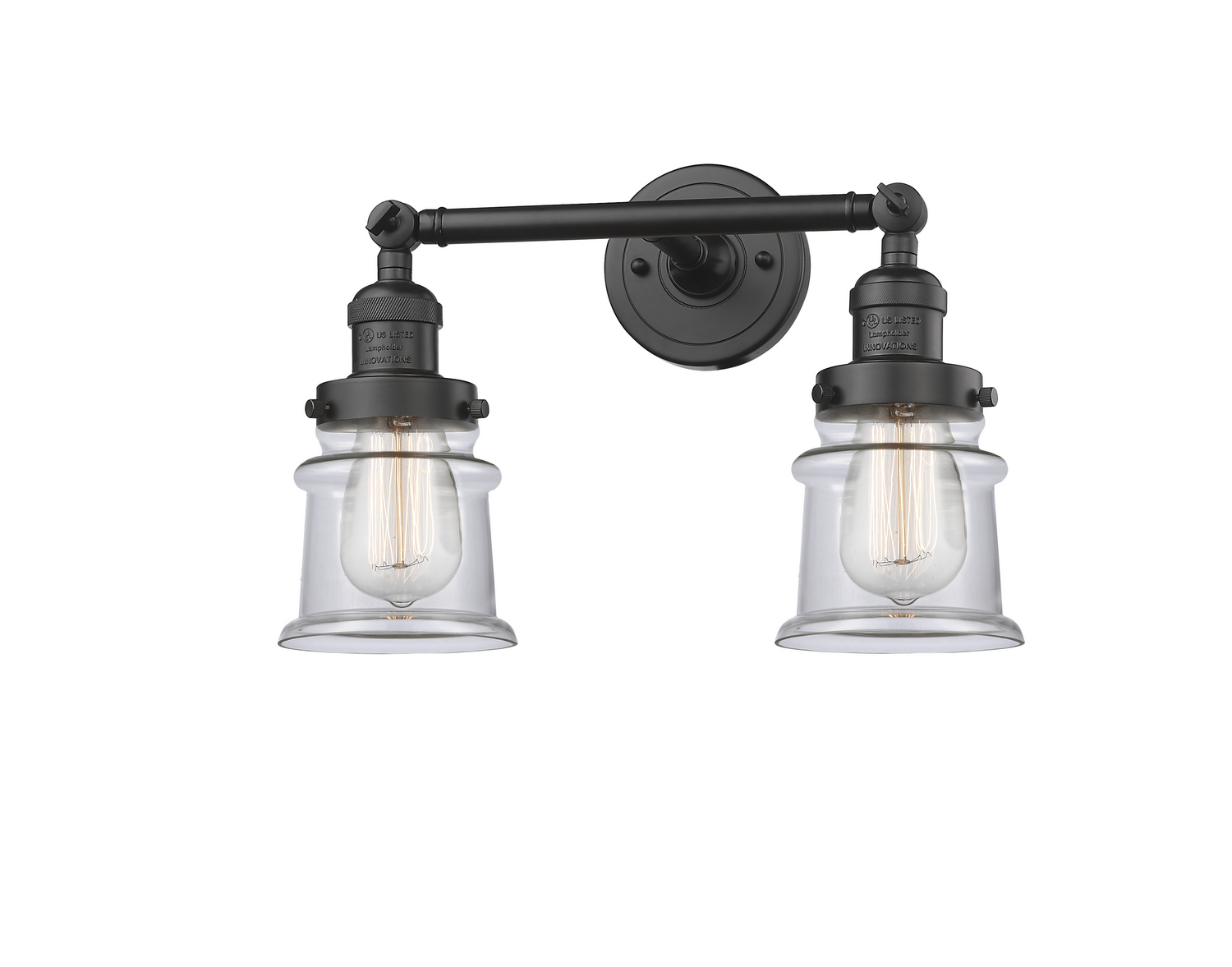 Two Light Bath Vanity by Innovations - Franklin Restoration Collection, Oil Rubbed Bronze Finish - 208-OB-G182S