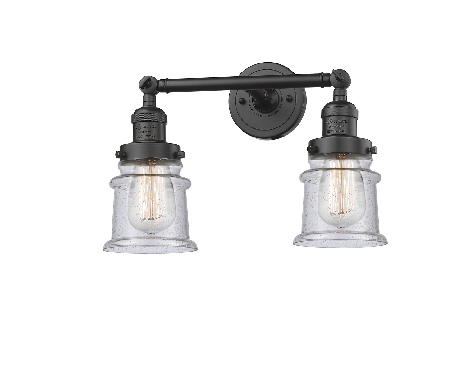 Two Light Bath Vanity by Innovations - Franklin Restoration Collection, Oil Rubbed Bronze Finish - 208-OB-G184S
