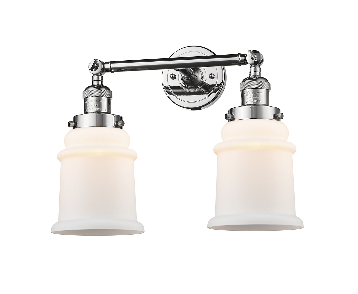 Two Light Bath Vanity by Innovations - Franklin Restoration Collection, Polished Chrome Finish - 208-PC-G181