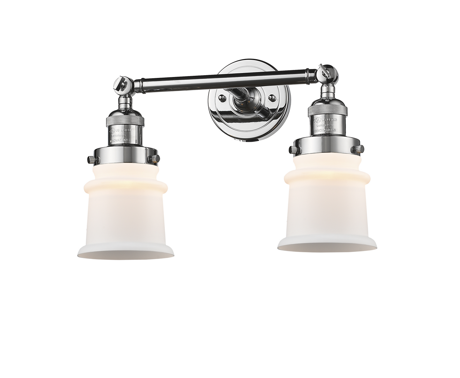 Two Light Bath Vanity by Innovations - Franklin Restoration Collection, Polished Chrome Finish - 208-PC-G181S