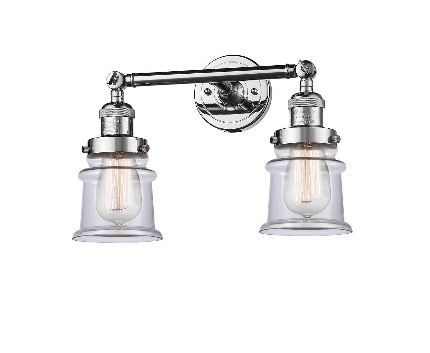 LED Bath Vanity by Innovations - Franklin Restoration Collection, Polished Chrome Finish - 208-PC-G182S-LED
