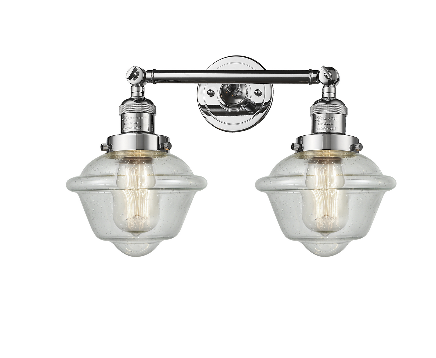 Two Light Bath Vanity by Innovations - Franklin Restoration Collection, Polished Chrome Finish - 208-PC-G534