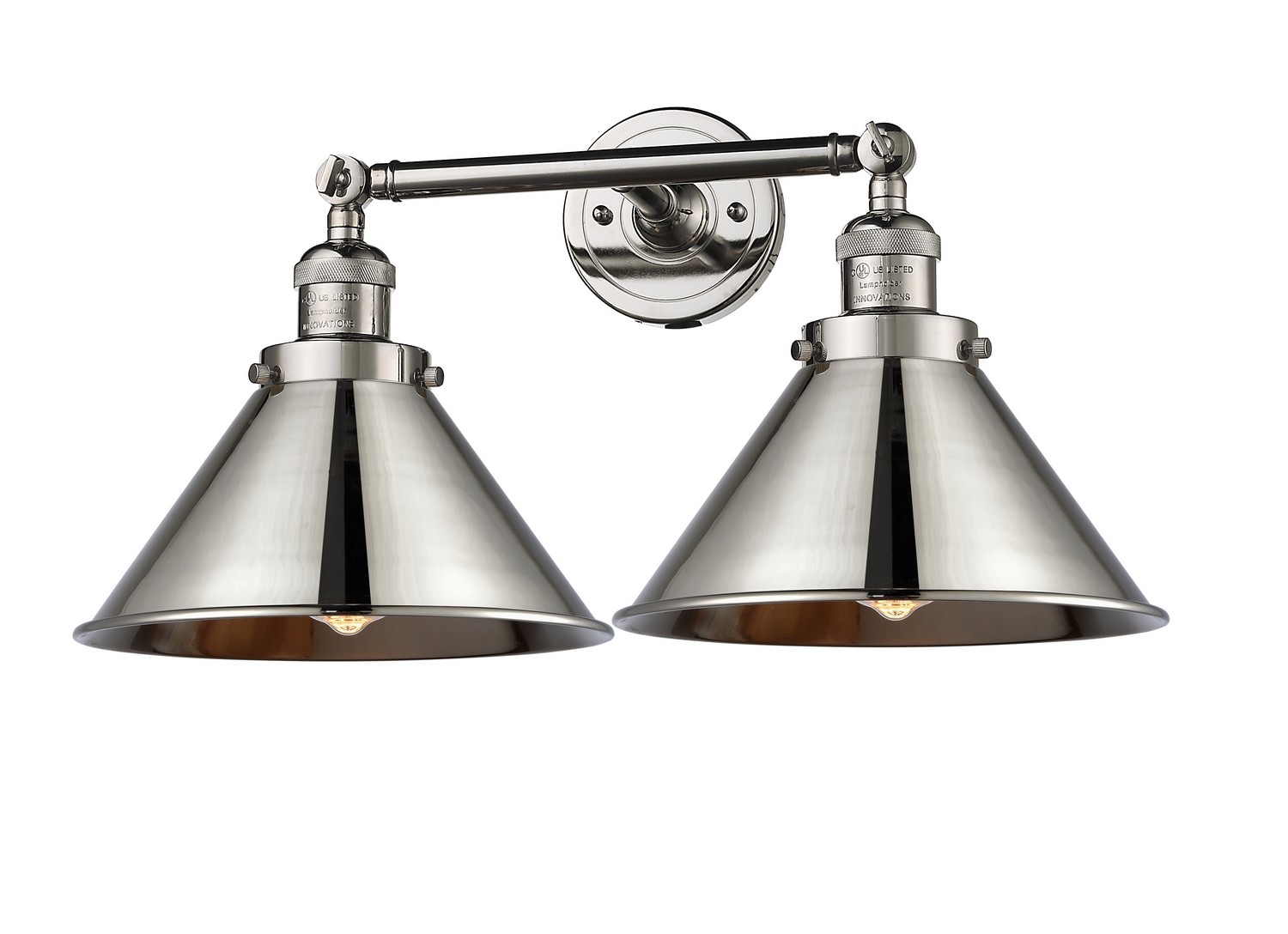 LED Bath Vanity by Innovations - Franklin Restoration Collection, Polished Nickel Finish - 208-PN-M10-PN-LED