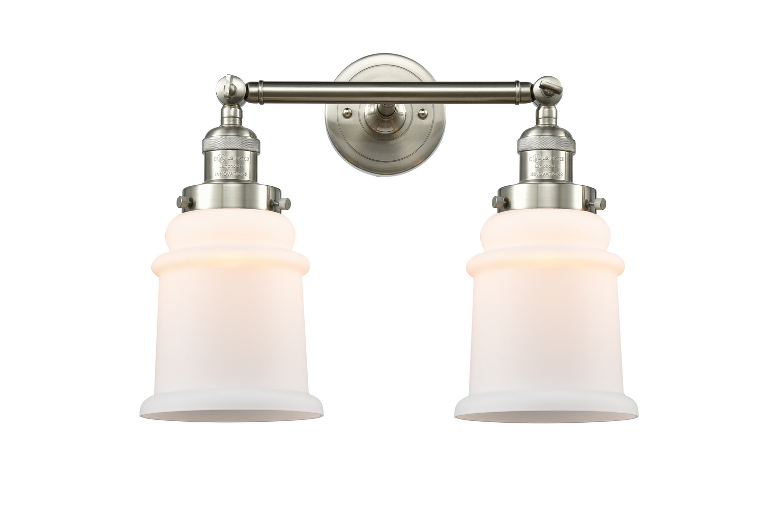 Two Light Bath Vanity by Innovations - Franklin Restoration Collection, Brushed Satin Nickel Finish - 208-SN-G181