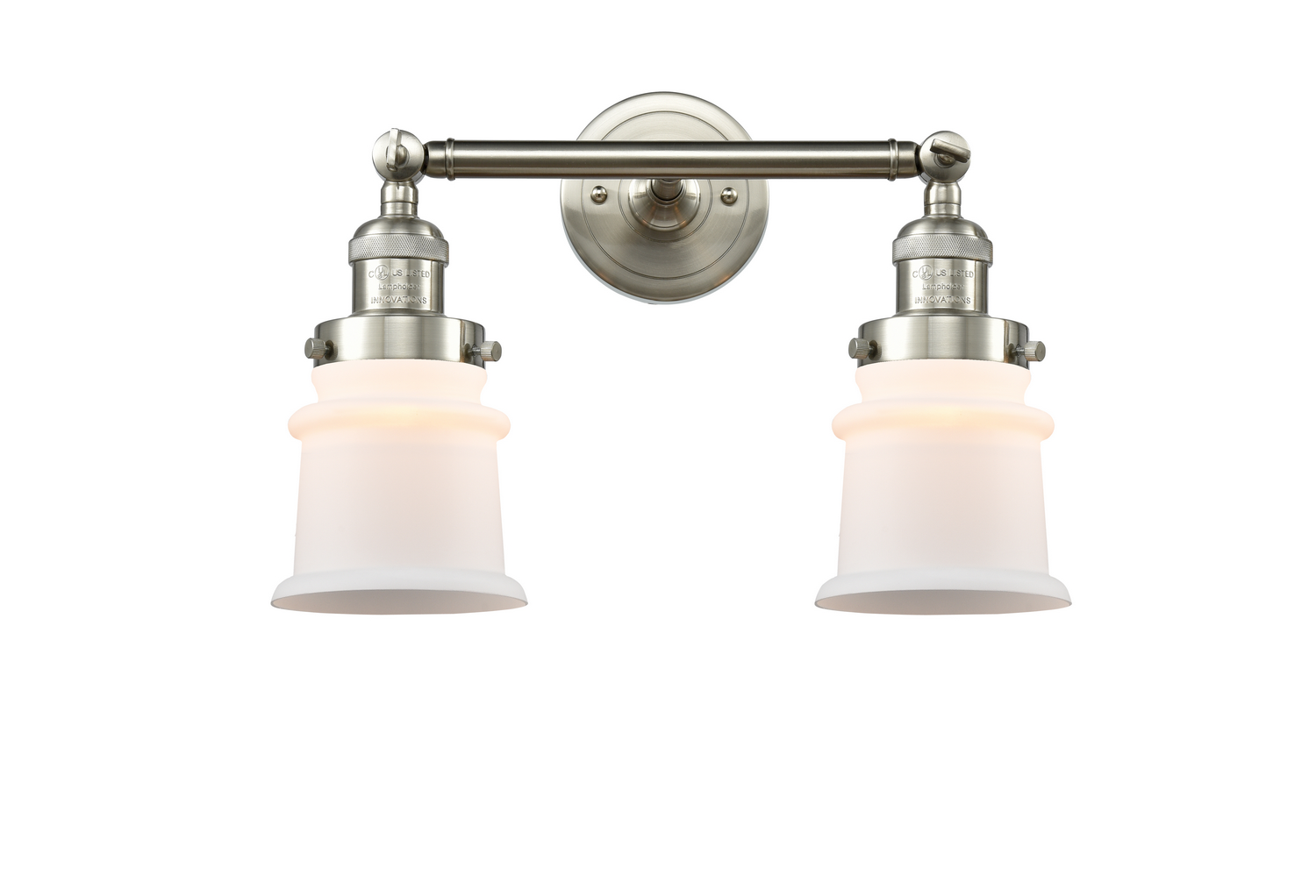 Two Light Bath Vanity by Innovations - Franklin Restoration Collection, Brushed Satin Nickel Finish - 208-SN-G181S