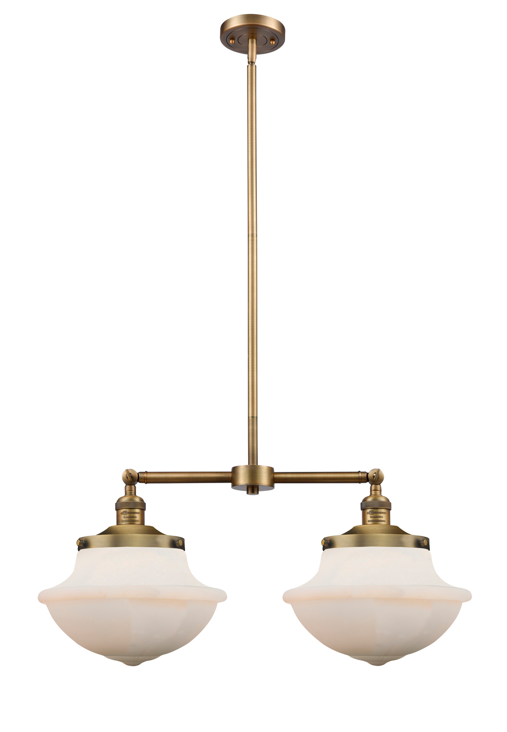 Two Light Island Pendant by Innovations - Franklin Restoration Collection, Brushed Brass Finish - 209-BB-G541