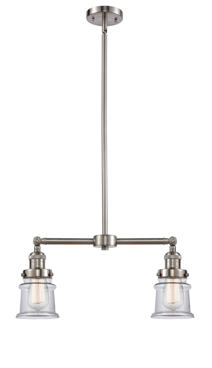LED Island Pendant by Innovations - Franklin Restoration Collection, Brushed Satin Nickel Finish - 209-SN-G182S-LED