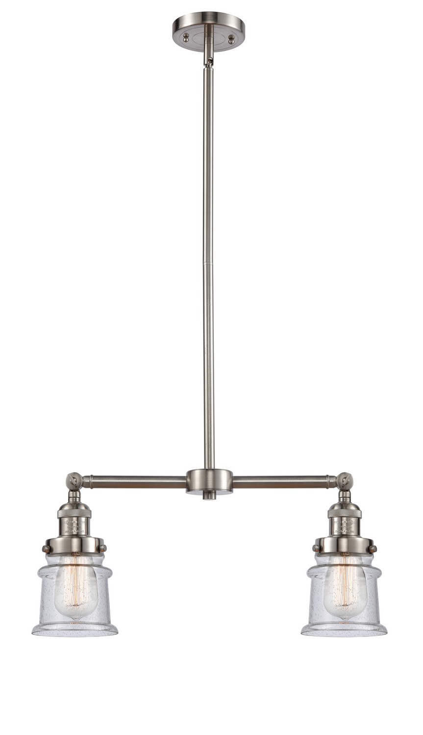 LED Island Pendant by Innovations - Franklin Restoration Collection, Brushed Satin Nickel Finish - 209-SN-G184S-LED