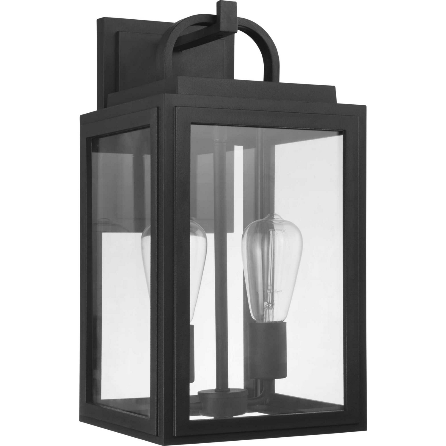 Black Two Light Wall Lantern from the Grandbury Collection