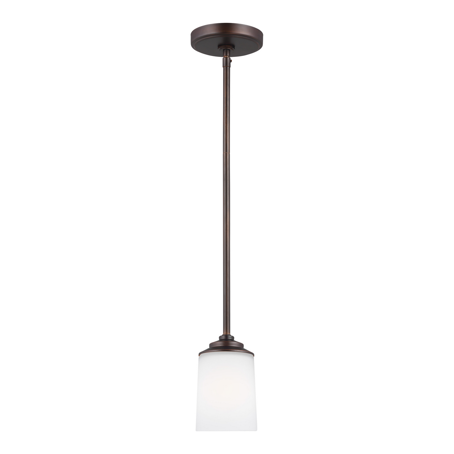 Generation Lighting. Kemal One Light Mini-Pendant in Bronze - 6130701-710
